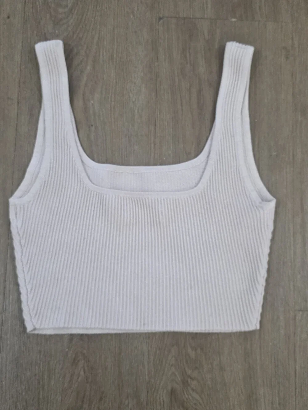 Babaton Ribbed Scoop Crop Tank — Dusty Blush - Picture 4 of 6